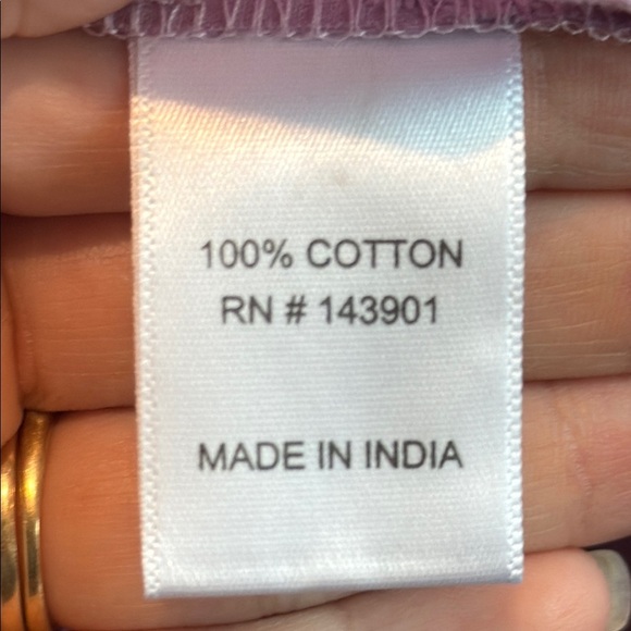 Coco + Carmen L / XL Women's Eyelet Cotton Lavender Smocked Top Bell Sleeves - Picture 5 of 7